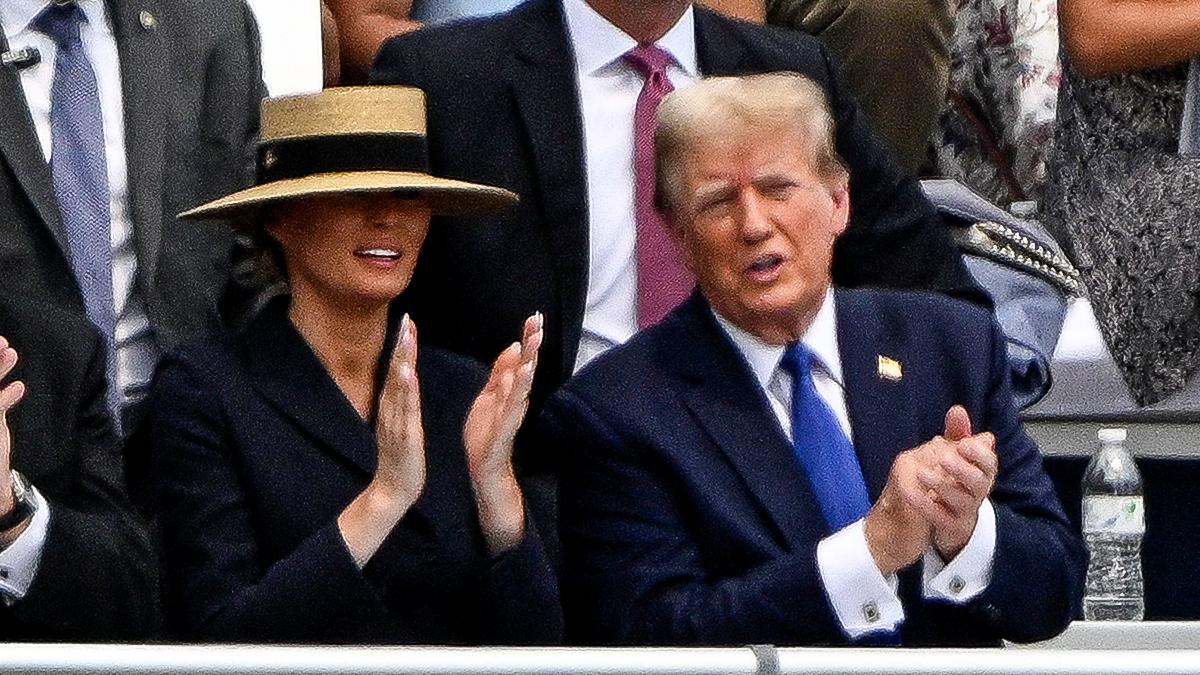 Image of Donald and Melania Trump have been accused of giving the White House a 'MAGA makeover.'