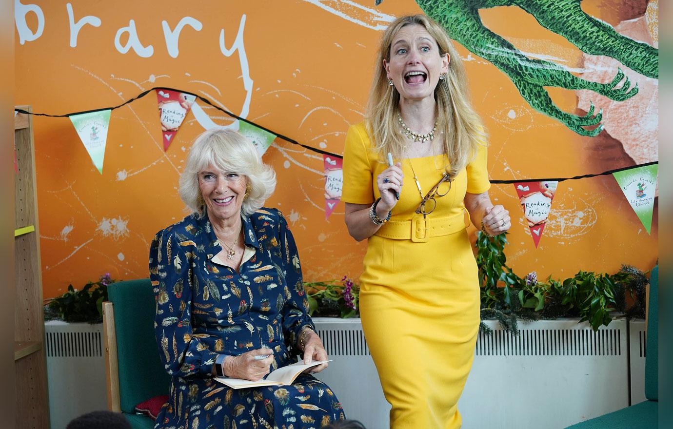 camilla duchess of cornwall visits primary school