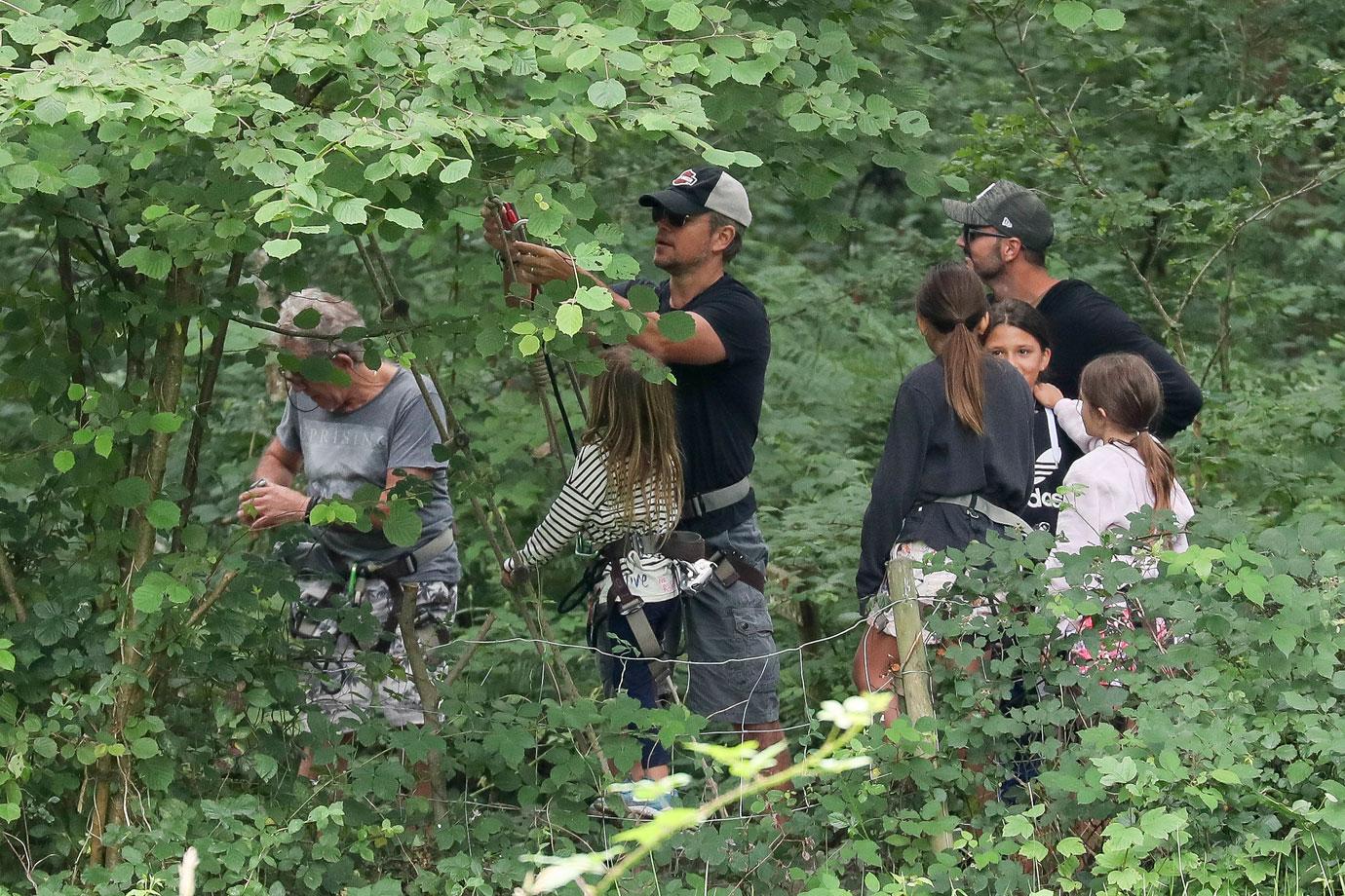 matt damon ziplining