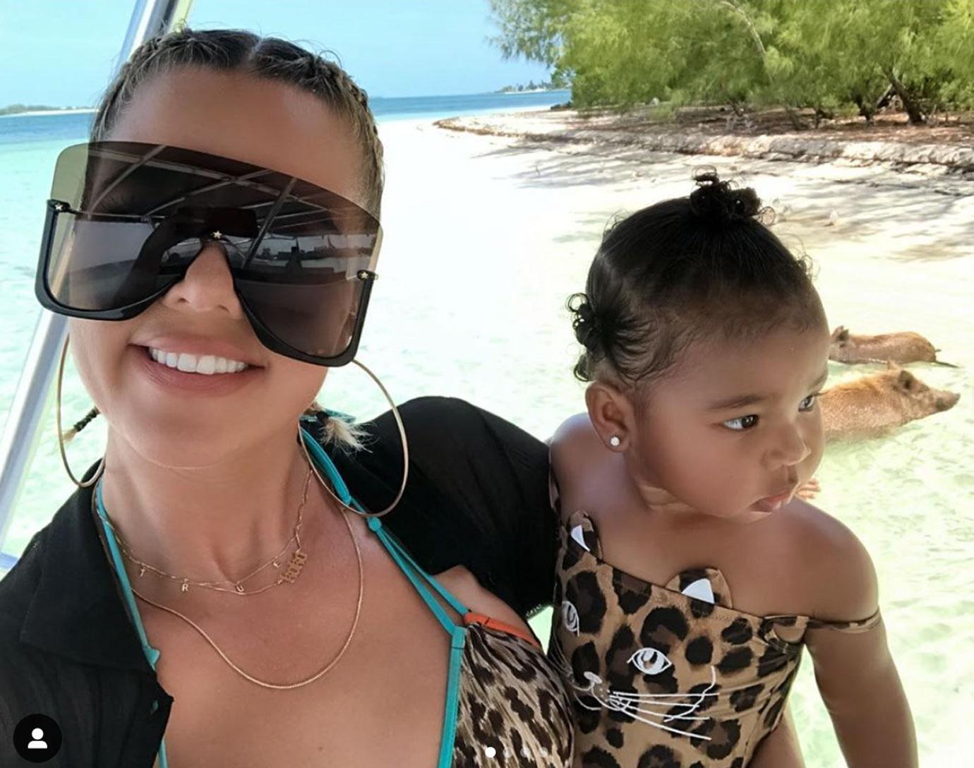 Khloe Kardashian Daughter True Selfie Psalm West Instagram Photos