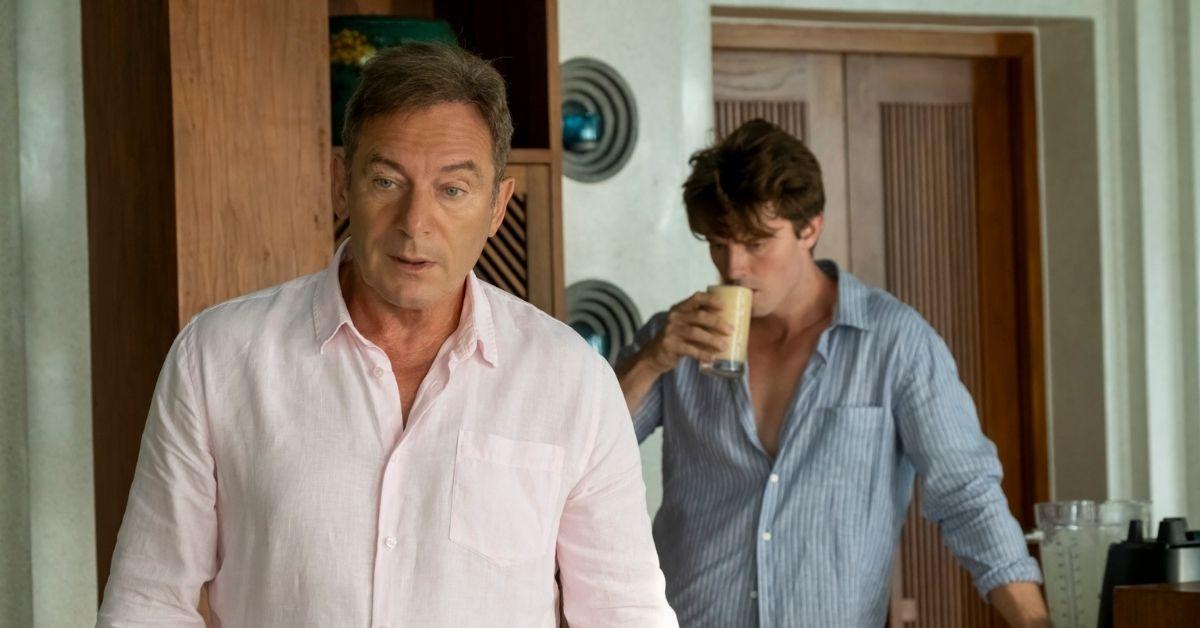 Photo of Patrick Schwarzenegger and Jason Isaacs