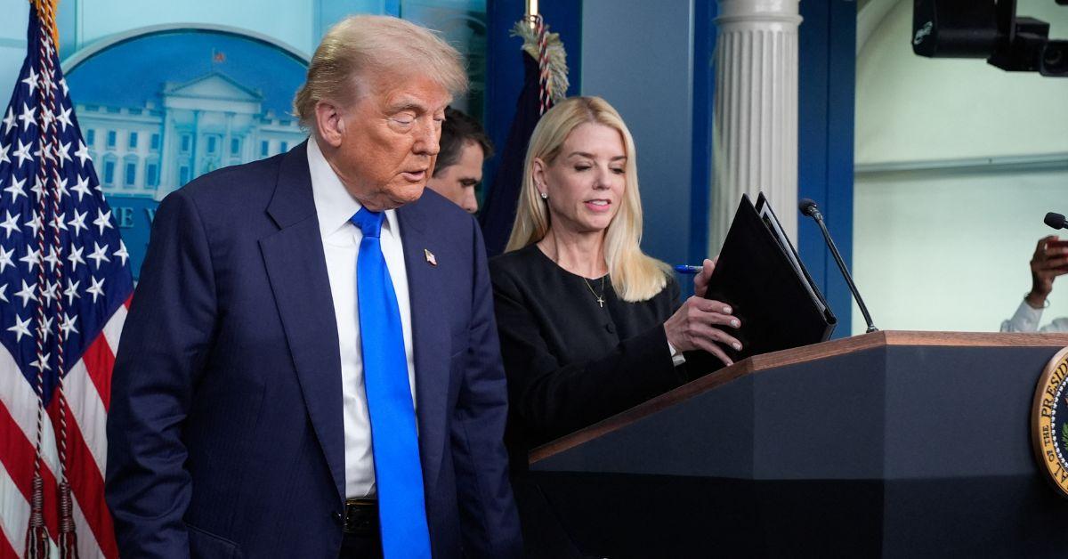 image of Pam Bondi claimed she had the Epstein files on her desk earlier this year.