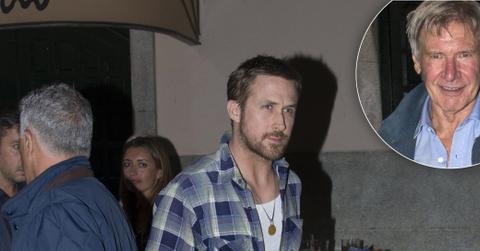 *EXCLUSIVE* Ryan Gosling and Harrison Ford enjoy a dinner together