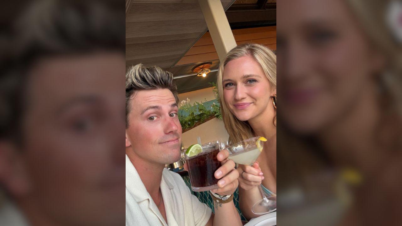 Image of Maggie Sajak proudly cheered on boyfriend Jackson Olson during his 'DWTS' debut.