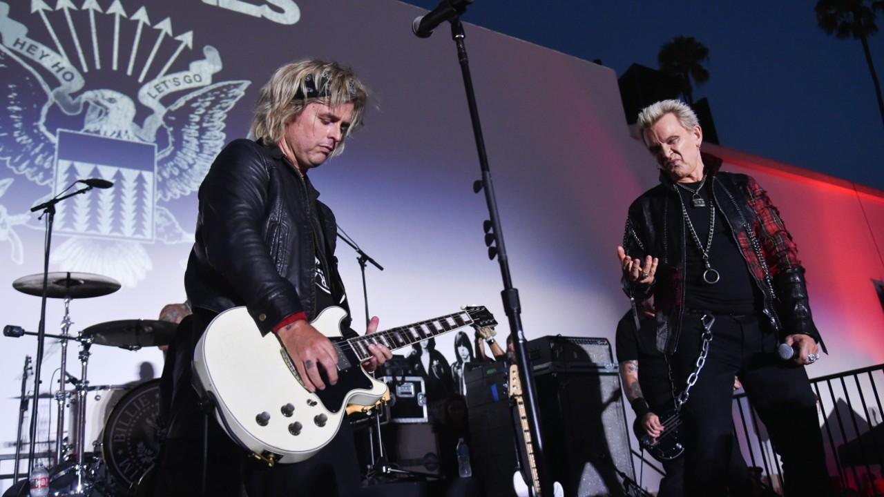Image of Billy Idol revisited his own punk roots by performing Generation X's 'Ready Steady Go' during the Ramones celebration.