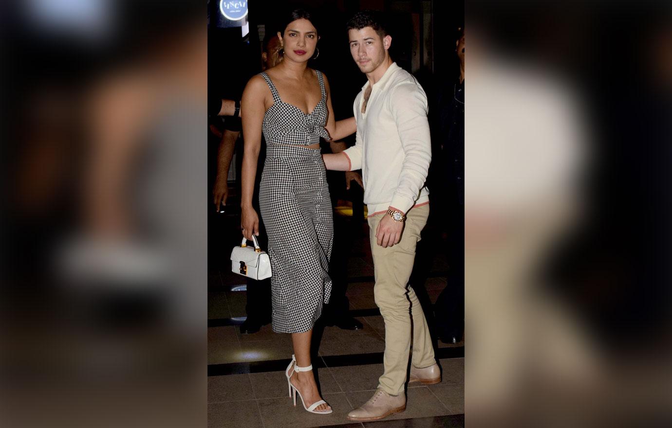 Bollywood Actor Priyanka Chopra And American Singer And Actor Nick Jonas In Mumbai