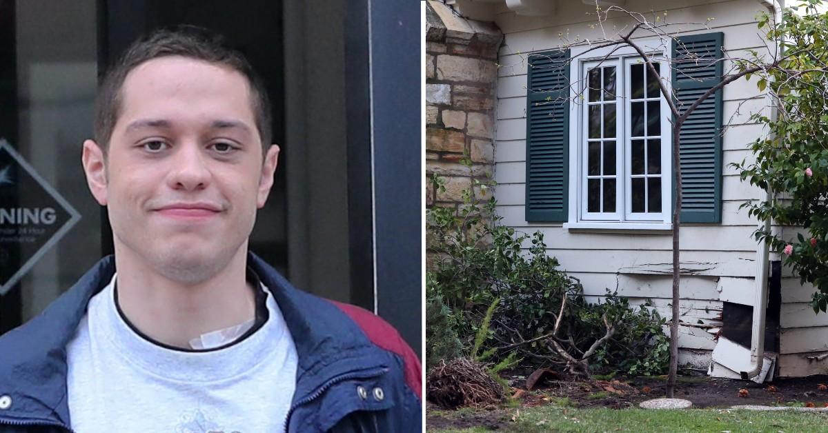 Pete Davidson Charged With Reckless Driving After Crashing Into Home