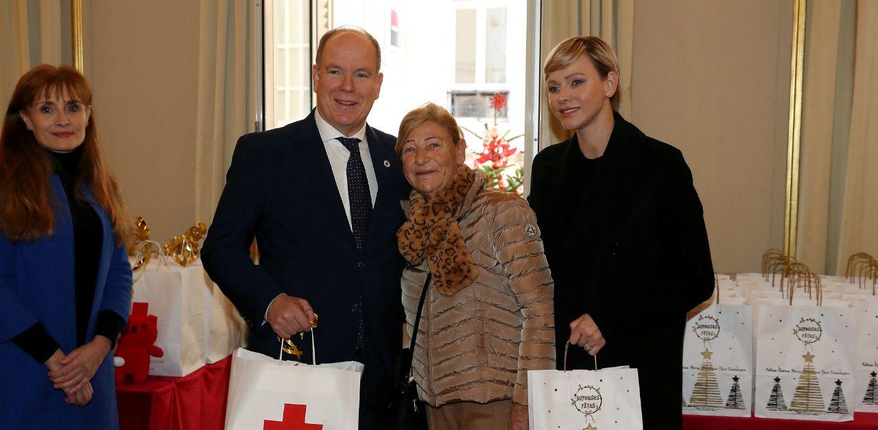 princess charlene prince albert celebrate annual children christmas party