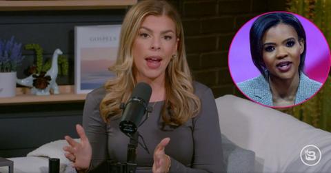 split photo of Allie Beth Stuckey and candace owens