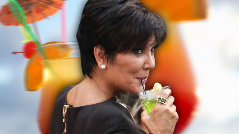 kris jenner boozed through holidays