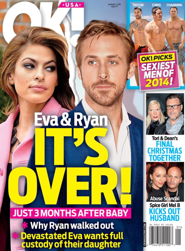 Ryan gosling eva mendes split ok magazine