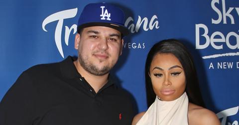 Rob Kardashian And Blac Chyna At Sky Beach Club