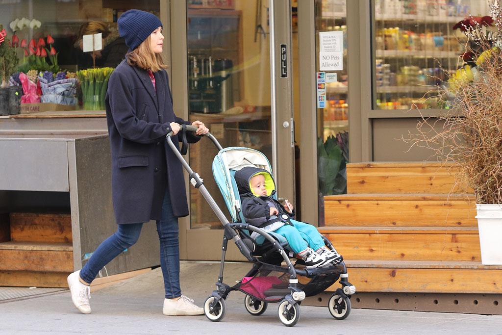 Rose Byrne and Son at the Playground