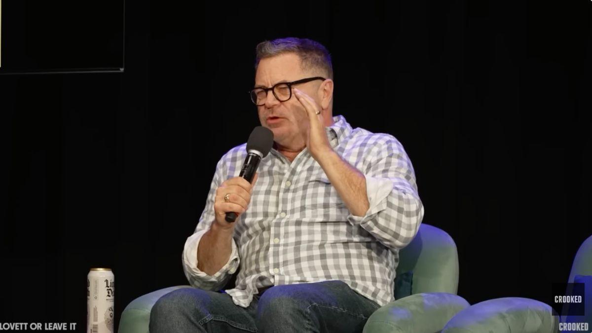 Photo of Nick Offerman claimed 'Sovereign' costar Dennis Quaid is now a 'crazy Trump guy.'