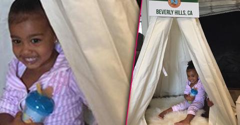 North west kim kardashian baby shower teepee