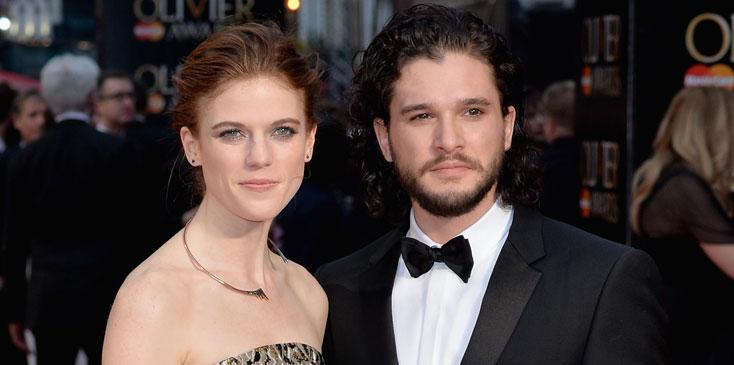 Kit Harington Rose Leslie Dating Together Game Thrones Long