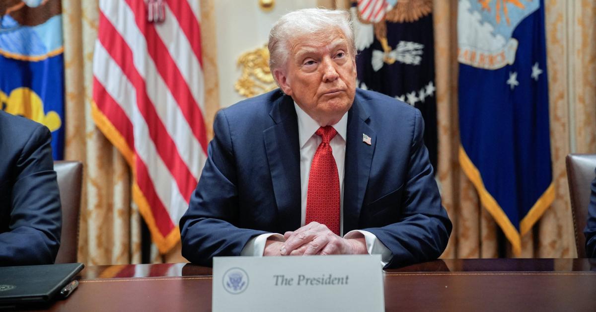 Image of Donald Trump frequently doesn't seem to make sense during his speeches.