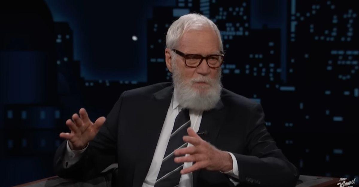 image of David Letterman talked about his recent life on Jimmy Kimmel Live!