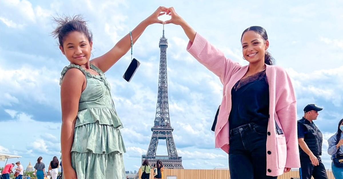 photo of Christina Milian and her daughter.