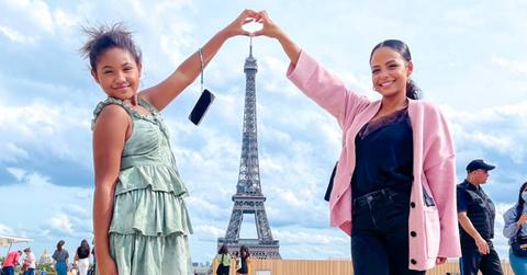 photo of Christina Milian and her daughter.