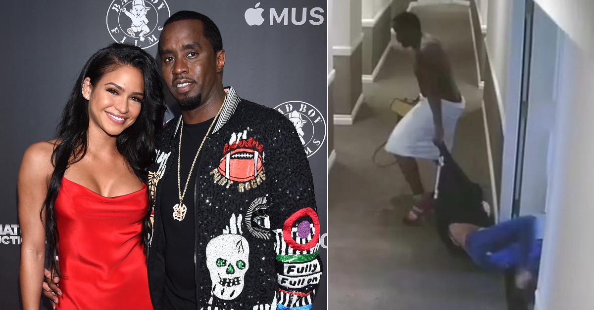 Photo of Cassie Ventura and Sean 'Diddy' Combs; assault footage.