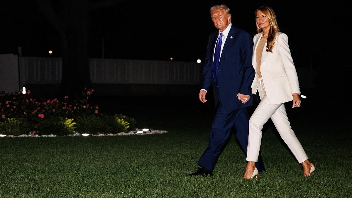 Image of Donald Trump received backlash for focusing on his wife Melania's documentary rather than global issues occurring at the hands of his administration.