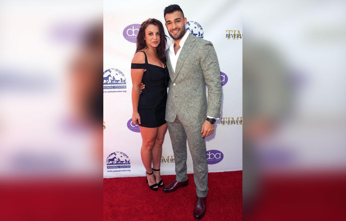 Britney Spears Sam Asghari Red Carpet Conservatorship Drama Photos