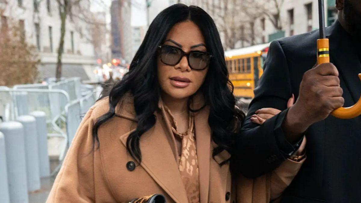 image of The former reality star is wearing an ankle monitor. 