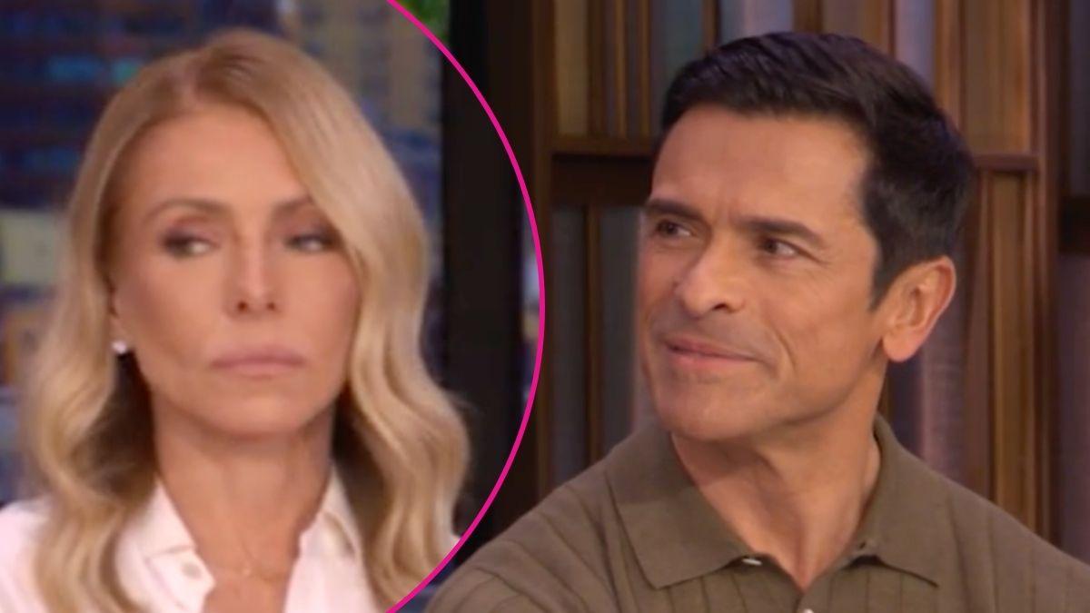 Composite photo of Kelly Ripa and Mark Consuelos.