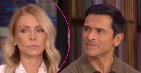 Composite photo of Kelly Ripa and Mark Consuelos.