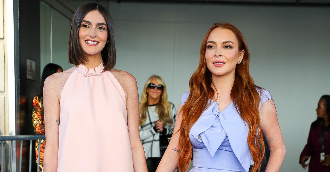 Photo of Aliana Lohan and Lindsay Lohan. 