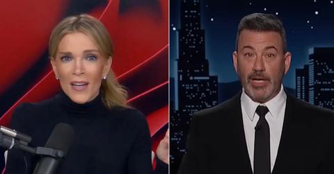 split of Megyn Kelly, Jimmy Kimmel.