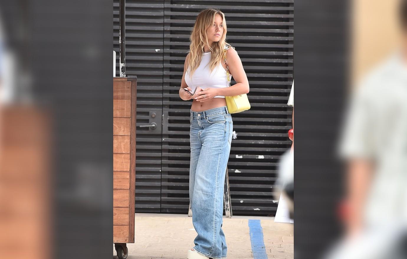 Sydney Sweeney Wore a Cropped Version of a Boston Red Sox Baseball