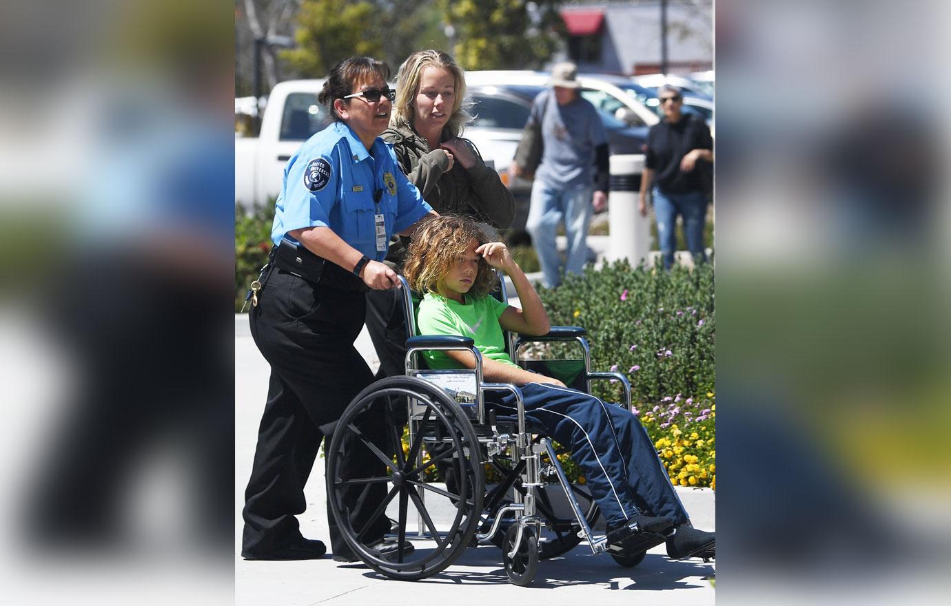 *EXCLUSIVE* Kendra Wilkinson rushes Hank Jr. to the hospital after an alleged ice hockey accident