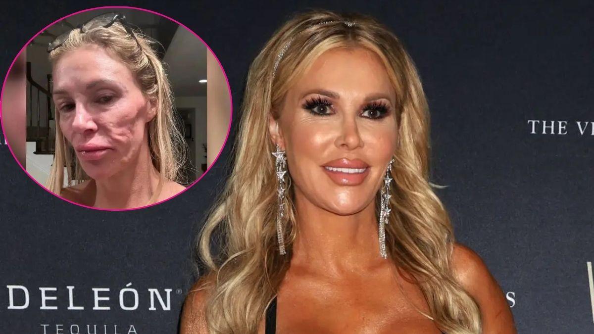 Two photos of Brandi Glanville