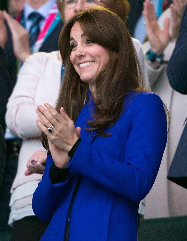 The Duke and Duchess of Cambridge and Prince Harry attend the Rugby World Cup