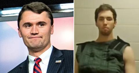 Split photo of Charlie Kirk and his alleged assassin, Tyler Robinson.