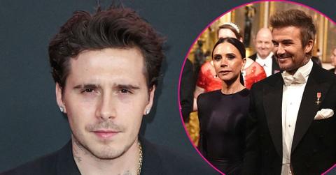 Photo of Brooklyn Beckham, Victoria Beckham and David Beckham