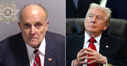 Split photo of Rudy Giuliani and Donald Trump.