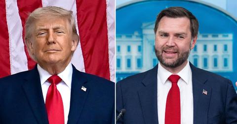 Split photo of Donald Trump and J.D. Vance.