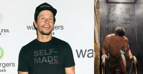 mark wahlberg shows ripped body during am cold plunge watch