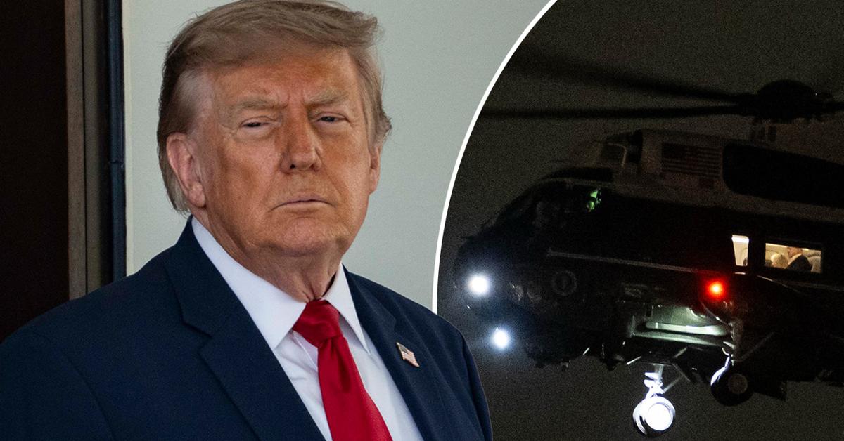 Donald Trump's Private Marine One Flight With Natalie Harp and Katie Zacharia Mocked by Critics After 'Intimate' Photo Emerges From Trip to Alaska