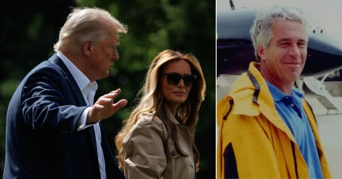 Image of Melania Trump's lawyers denied a connection between the first lady and Jeffrey Epstein.