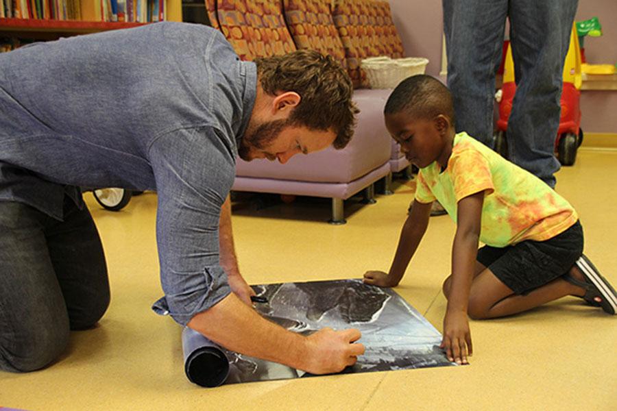 Jurassic world chris pratt .visit patients our lady of the lake childrens hospital 05