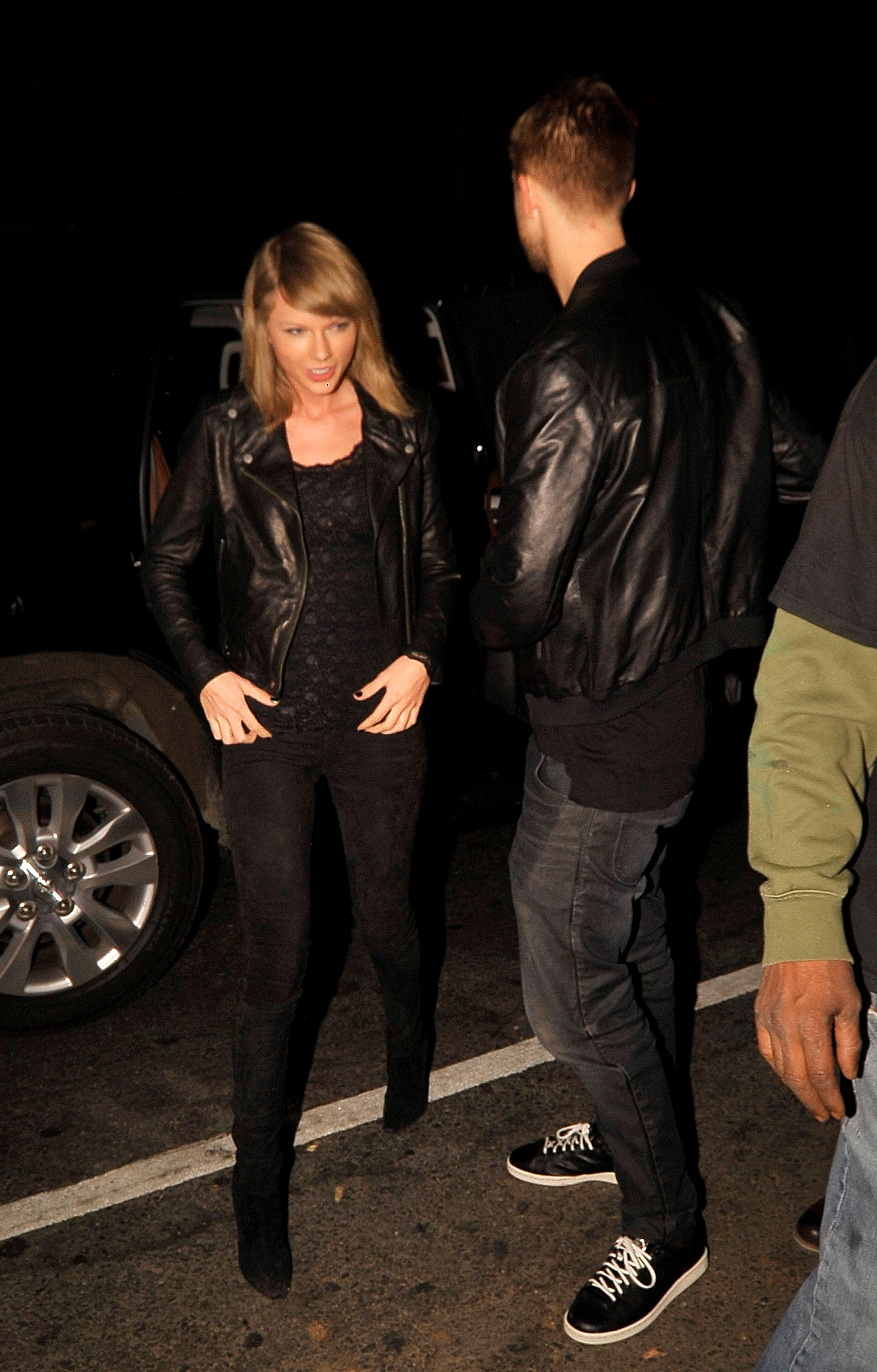 Taylor Swift and Calvin Harris arrive for HAIM concert date night at Troubadour