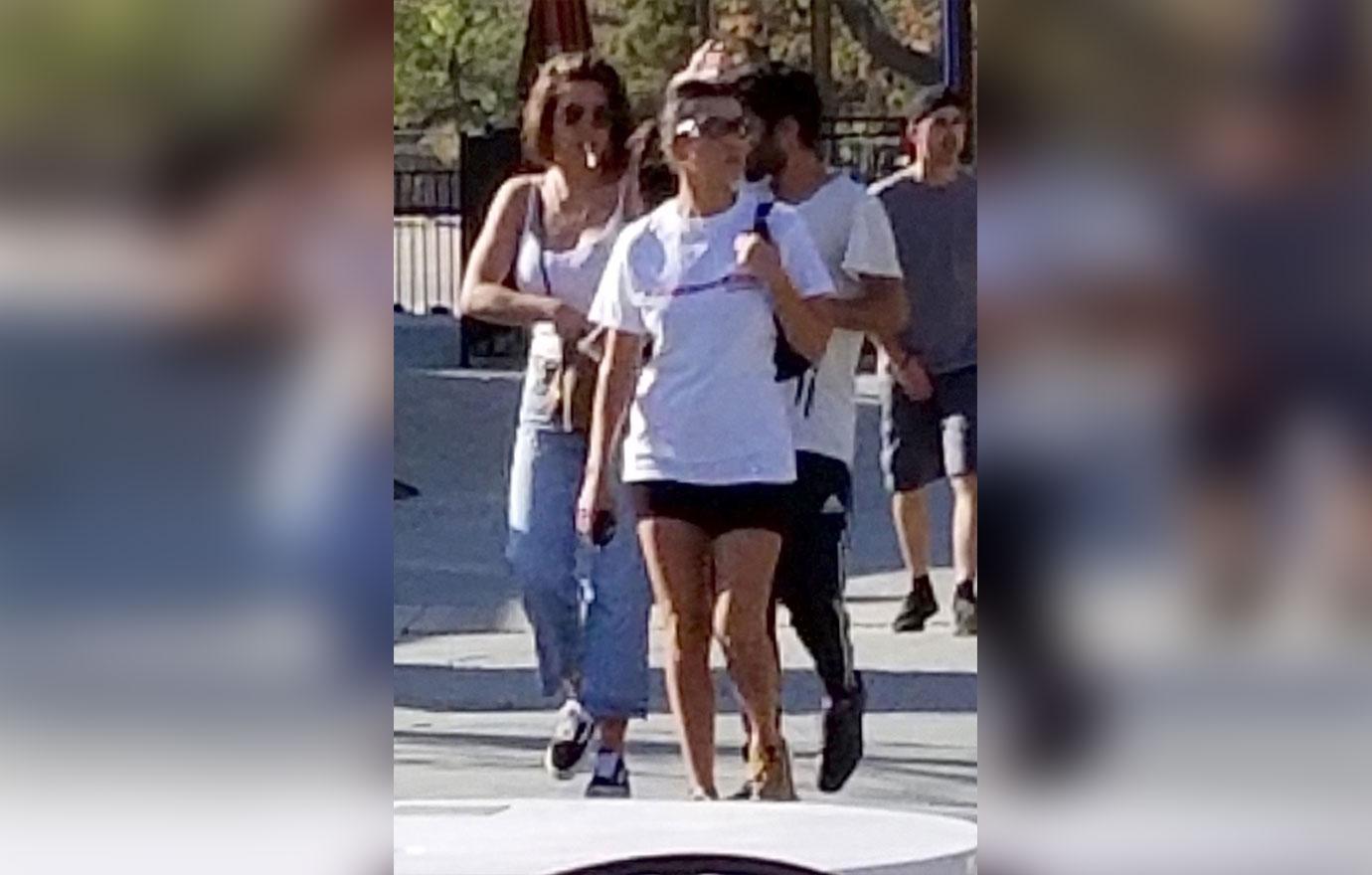 *EXCLUSIVE* Kourtney Kardashian and Younes Bendjima take a trip to Six Flags