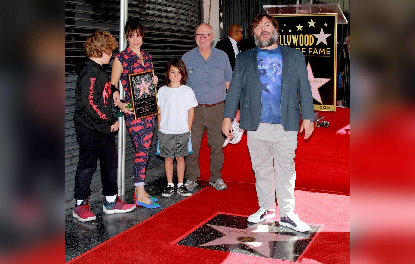 Jack Black With Star On The Hollywood Walk Of Fame