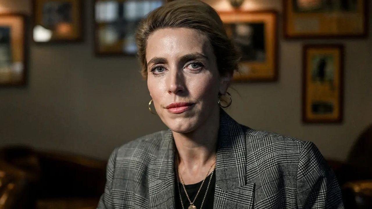 Image of Clarissa Ward reported from southern Gaza in December 2023 after entering without an Israeli military escort.