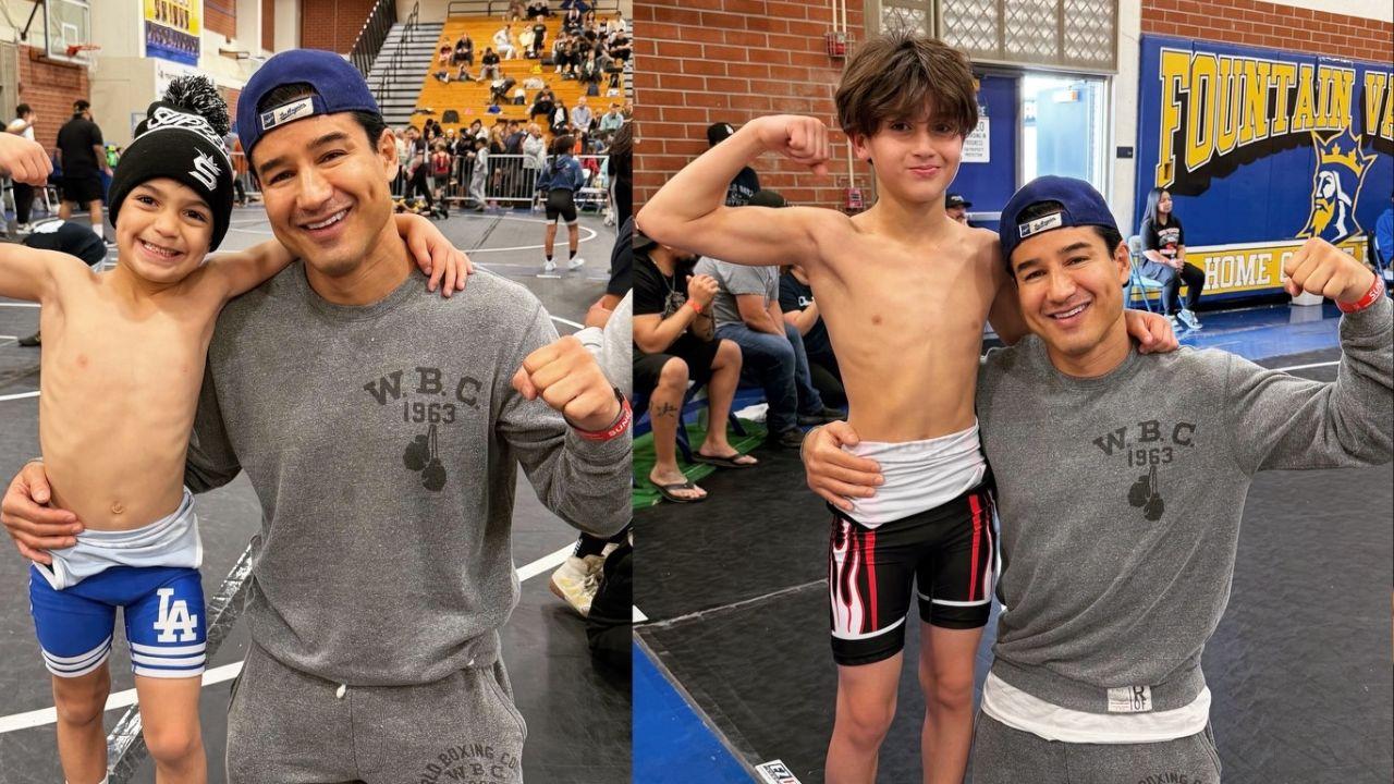 image of Mario Lopez said he wants to set a good example for his kids.