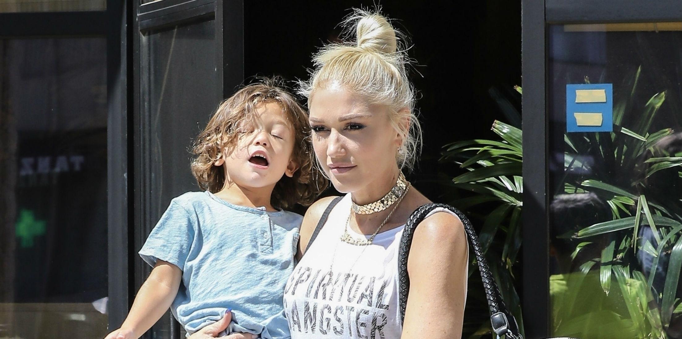 Gwen Stefani Spends Day with Blake Shelton And Her Children Photos hero